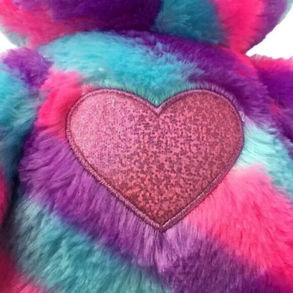 Build A Bear Heartables Safari Stripes Bear Plush
